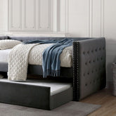 Susanna Daybed W/ Trundle Model Fm1739Gy-Bed By Furniture Of America